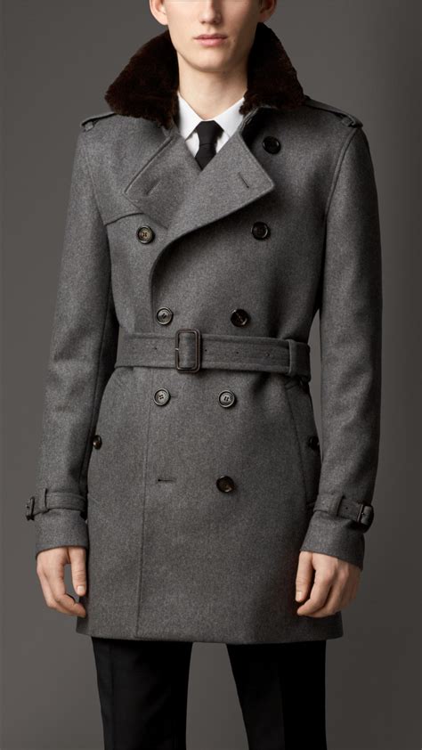 cashmere trench coat burberry|authentic burberry men trench coat.